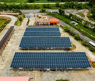 Solar power generation at the mangalore campus.